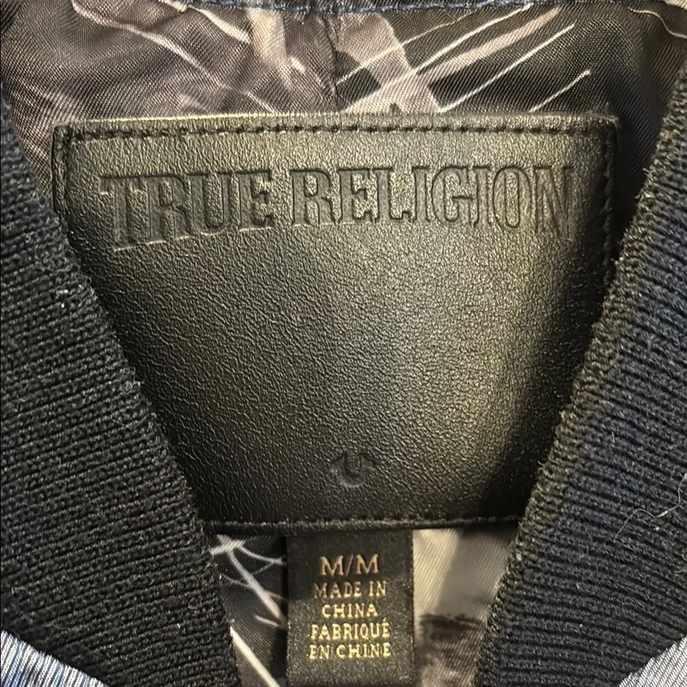 True Religion Men's Grey Bomber Jacket